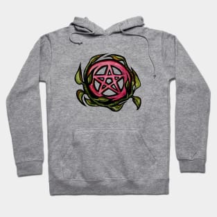 Pentacle Green Witch Hoodie